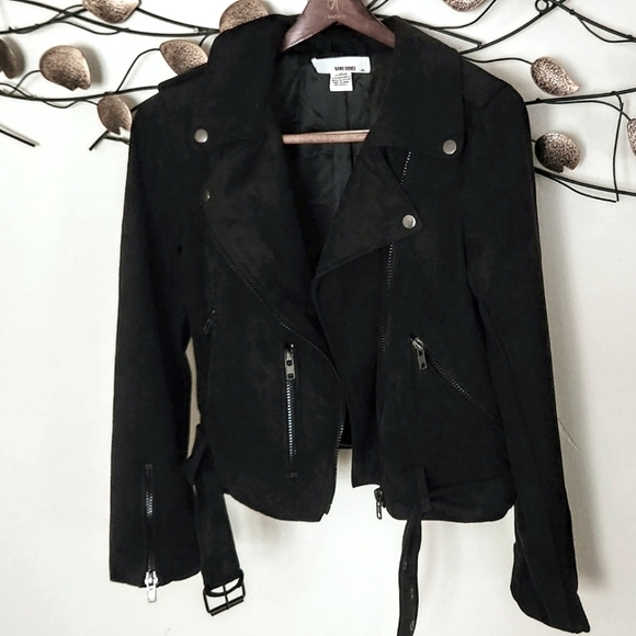 Sans Souci Black Bomber Jacket NWOT - Picture 2 of 4